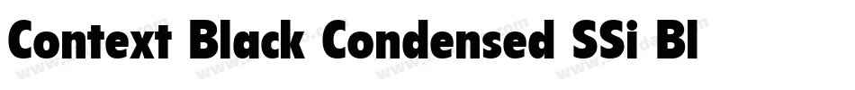 Context Black Condensed SSi Black Condensed字体转换